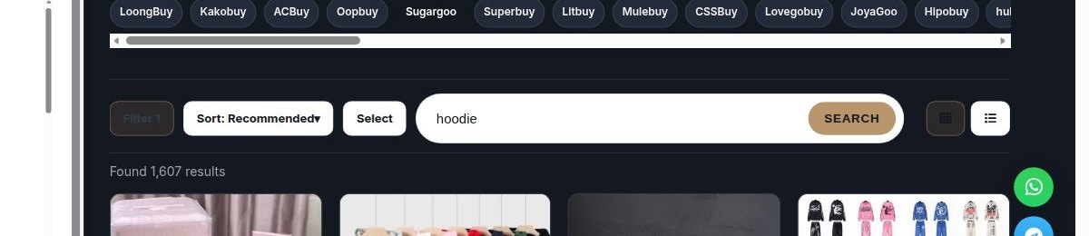 Hoodie-zoekopdracht in de SugarGoo-catalogus op w2clinks